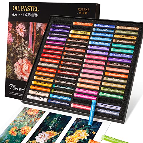Paul Rubens オイルパステル 72色セット - 鮮やかな発色、超軟質で